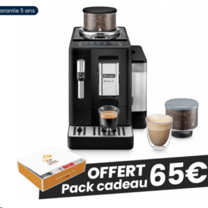 Machine à Café en Grains Delonghi Rivelia FEB4435.B Noir Onyx avec 2 Bacs à Grains