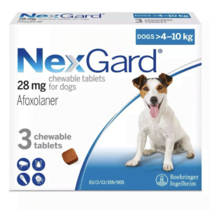 Lots de 10  NexGard Comprimés à Croquer Anti-puces et Anti-tiques pour Chiens