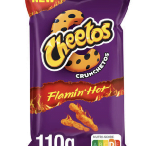 LAYS  CHEETOS CRUNCHETOS FLAMIN HOT CHIPS 110GR - LOT DE 12 CARTONS -24 UNITÉS