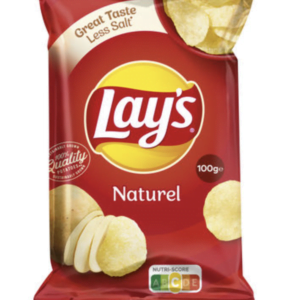 Lots de 10  cartons LAY S NATUREL CHIPS 100GR /12