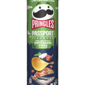 Lots de 10 cartons PRINGLES PASSPORT ITALIAN STYLE PEPPERONI PIZZA 165G /16