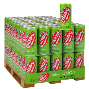 La Casera Limón Cero Azúcares Añadidos 33cl – Palette 1200 canettes (50 packs)