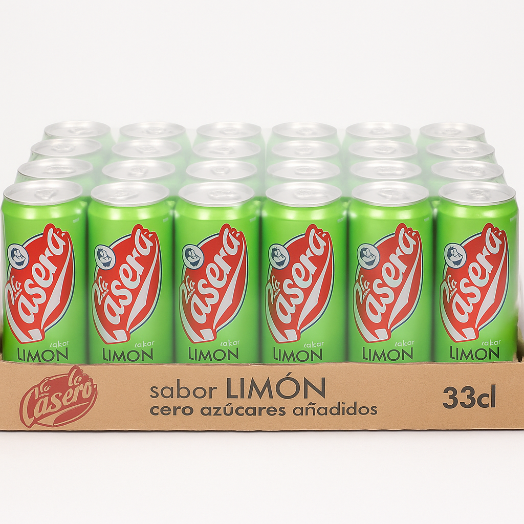 grossiste LA CASERA Limón Cero Azúcares Añadidos 33cl