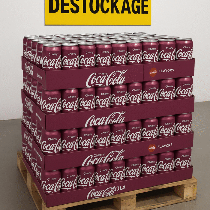 Palette de 48 packs Coca-Cola Cherry 33cl en déstockage