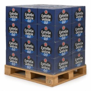 Palette Estrella Galicia 0,0 – 48 packs de 24 bouteilles (25cl