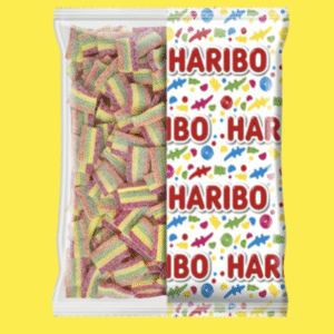 Bonbons Haribo Pik acidulés et fruités ✅ Format 1 Kg pratique pour pros et particuliers ✅ Lot 30 Kg – prix spécial déstockage