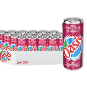 GROSSISTE DESTOCKAGE EN GROS OASIS FRAMBOISE CASSIS POMME 33 CL